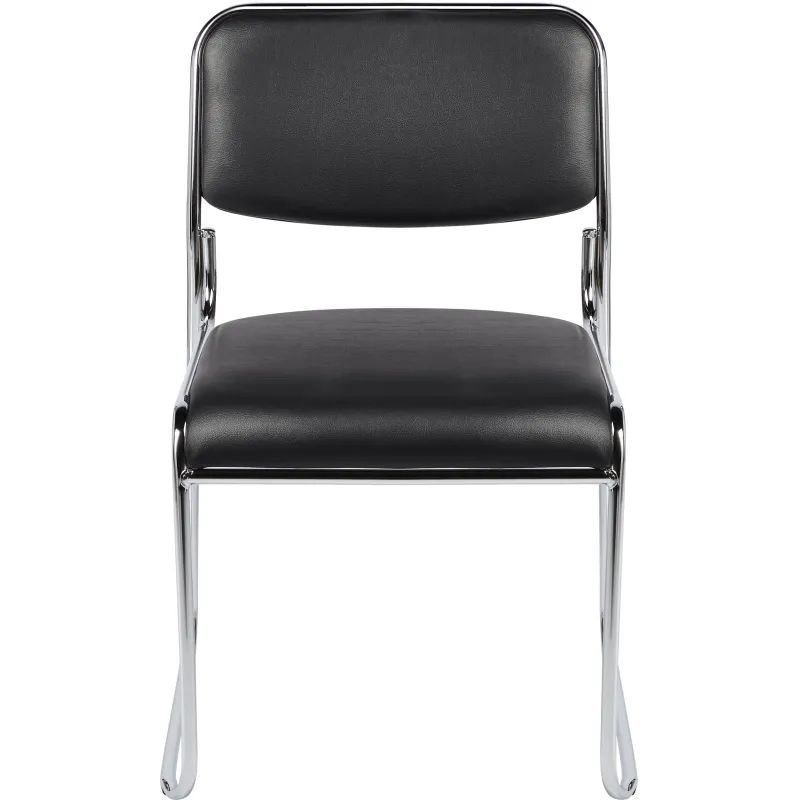 Стул BN_TQ_Стул Echair-802 VP к/з черный,без подл., хром