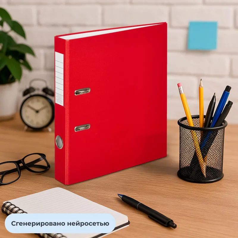 Папка-регистратор Attache Economy, 50мм, 10шт/уп, красный,ПБП1,карм.кор