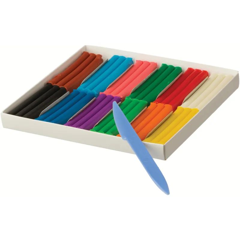 Пластилин восковой Луч Кроха 12 цв восковой 180гр со стеком