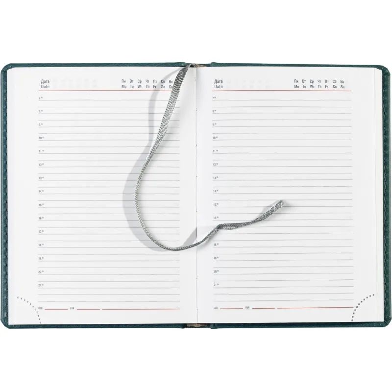 Ежедневник недатированный бирюзовый,А6,110х155мм,176л,ATTACHE Сиам