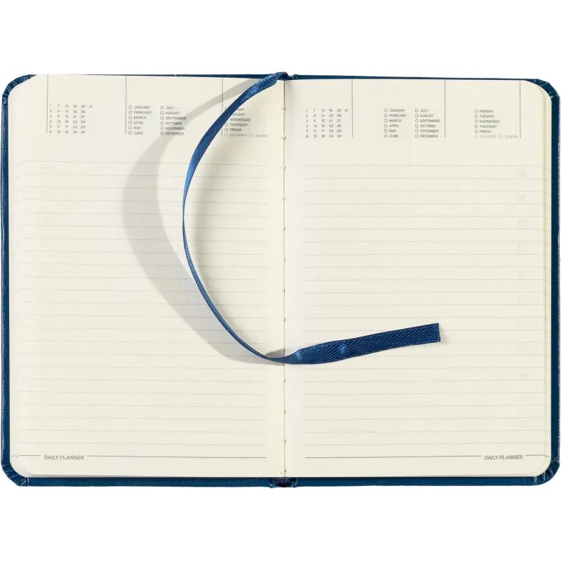 Ежедневник недатированный синий,А6,88x131мм, 200 с.,Br.V.MEGAPOLIS 3-283/01