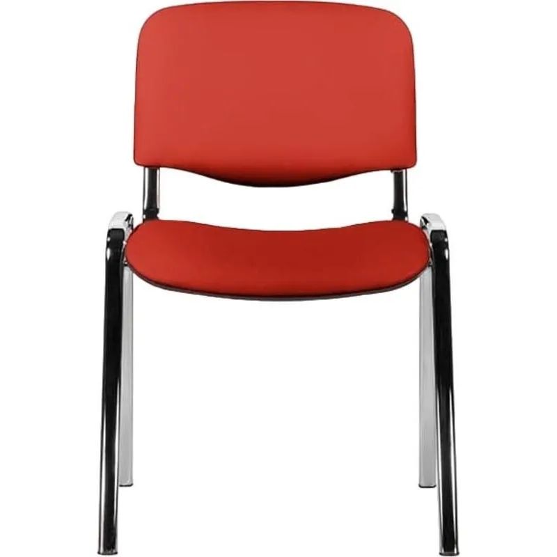 Стул UP_EChair Rio(ИЗО) хром, к/з красный Z29