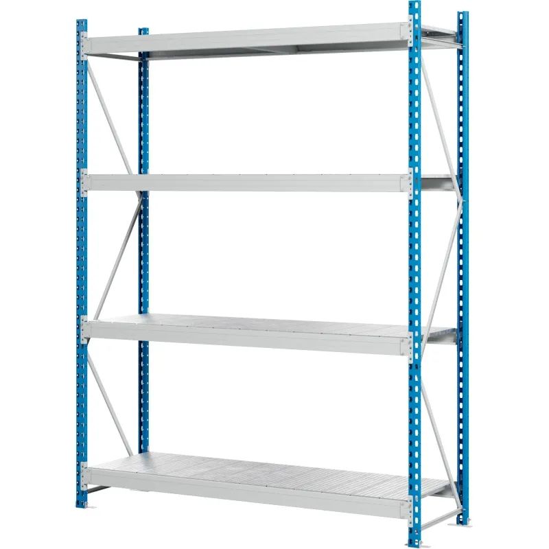 Стеллаж металлический MZ_SGR-V-1864-2,5 4 яруса 1800х600, Выс.2500