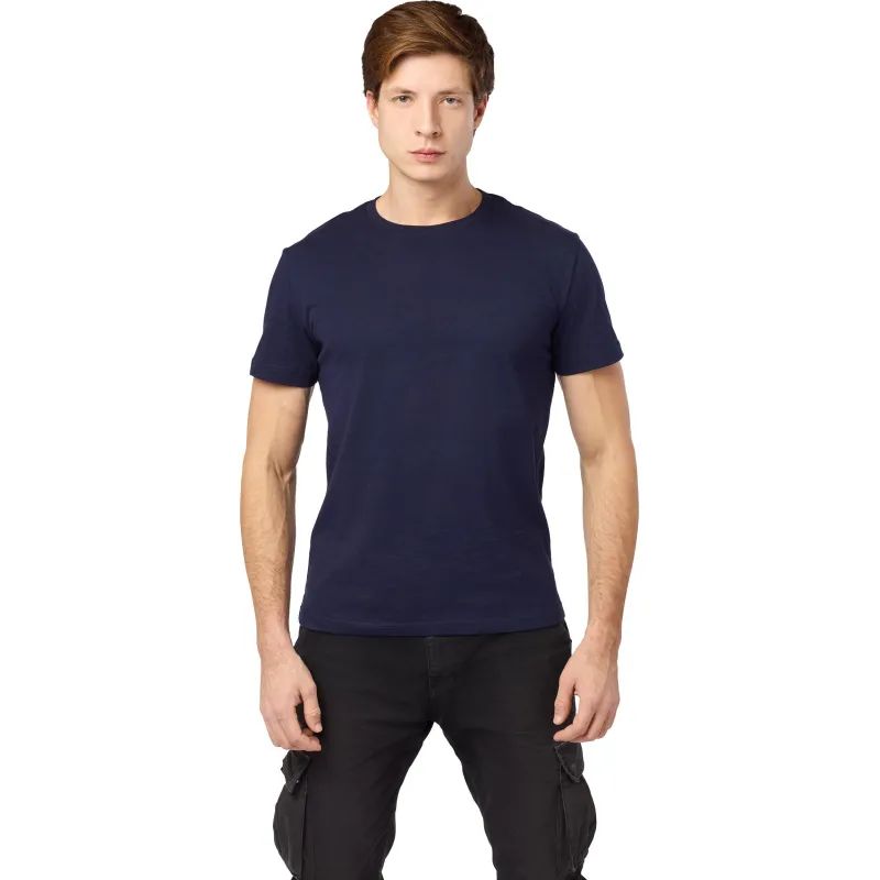 Футболка (160 г.) с кор.рукавом т.-син.(XXL)