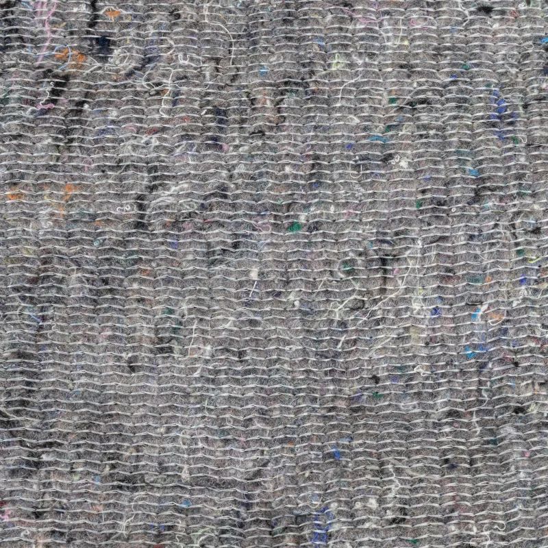 Тряпка для пола нетканое регенерир. прошивное полотно серое 80х100см 5шт/уп