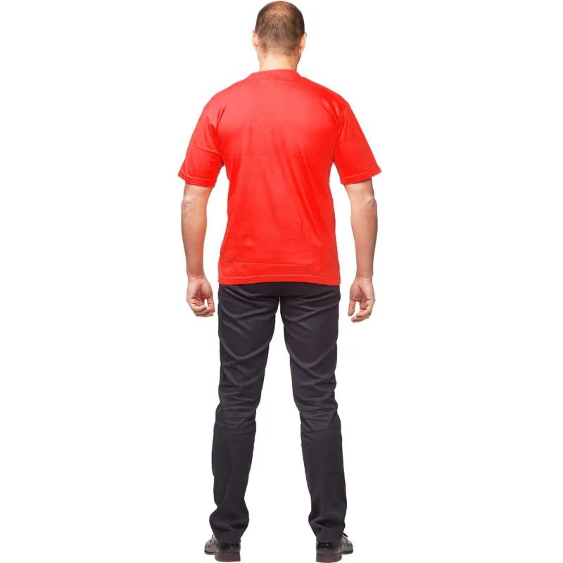 Футболка (160 г.) с кор.рукавом красн.(XXL)
