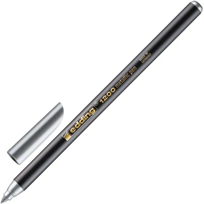 Фломастер металлик,серебряный,Edding,1200