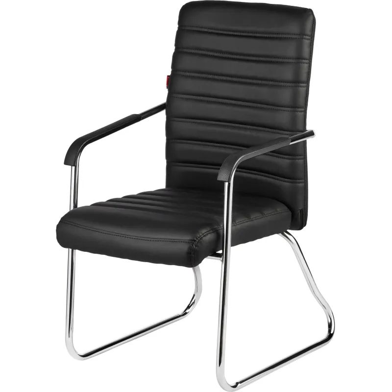 Конференц-кресло BN_TQ_Echair-806 VPU кожзам черный, хром