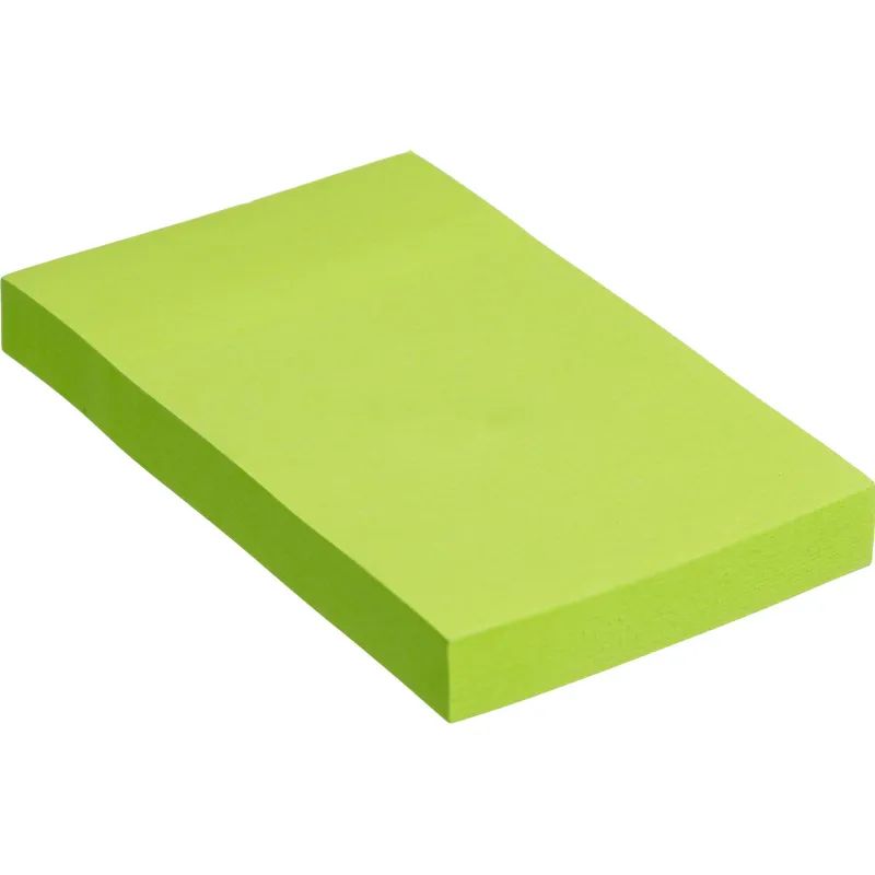 Стикеры Attache Selection с клеев. краем 76х51, неон, зеленый 100л