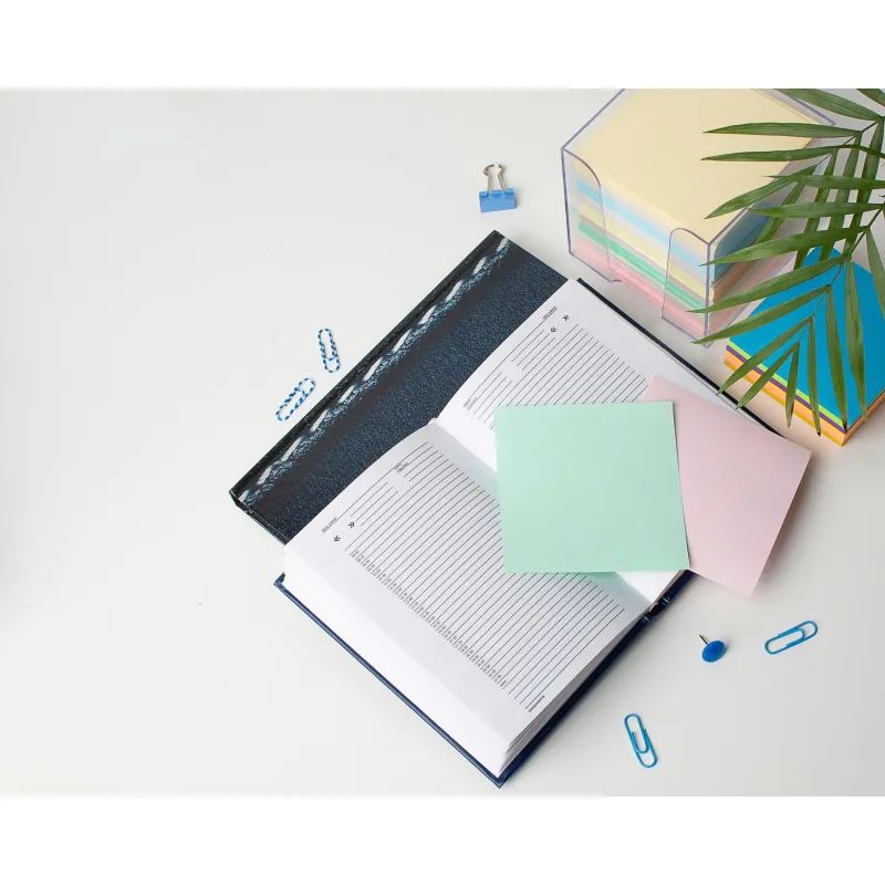 Ежедневник недатированный Attache Economy,бумвинил,синий,А5,128х200мм,128л