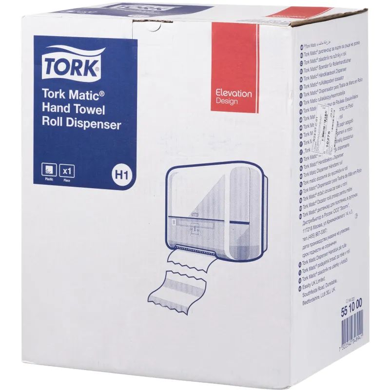 Диспенсер для полотенец в рул.Tork Matic Elevation H1 551000 белый