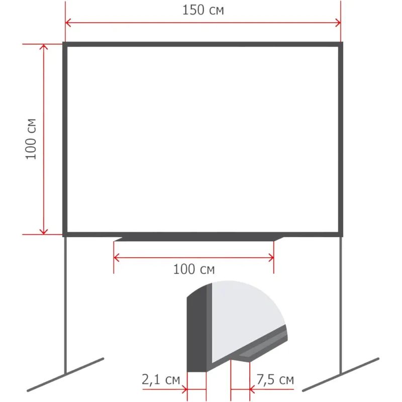 Доска меловая-магнитн-зелен/маркер-белая Attache Twist100х150вращ.моб.усил