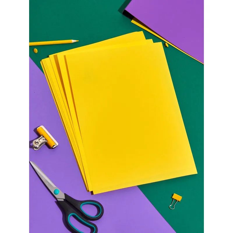 Бумага цветная Комус Color (лимон интенсив), 80г, А4, 50 л.