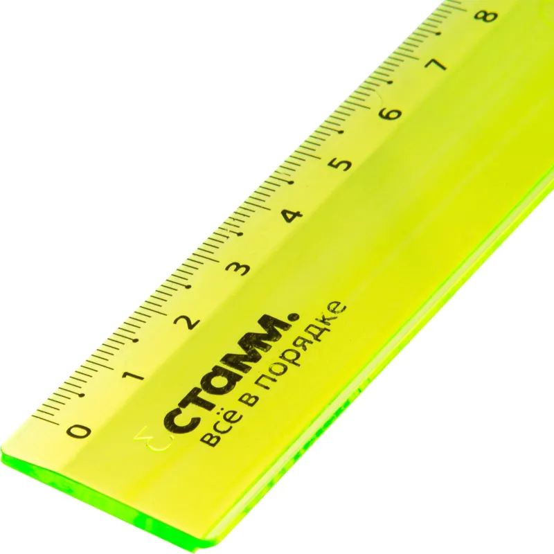 Линейка 30см прозр.   NEON Cristal цвет ассорти  ЛН-32