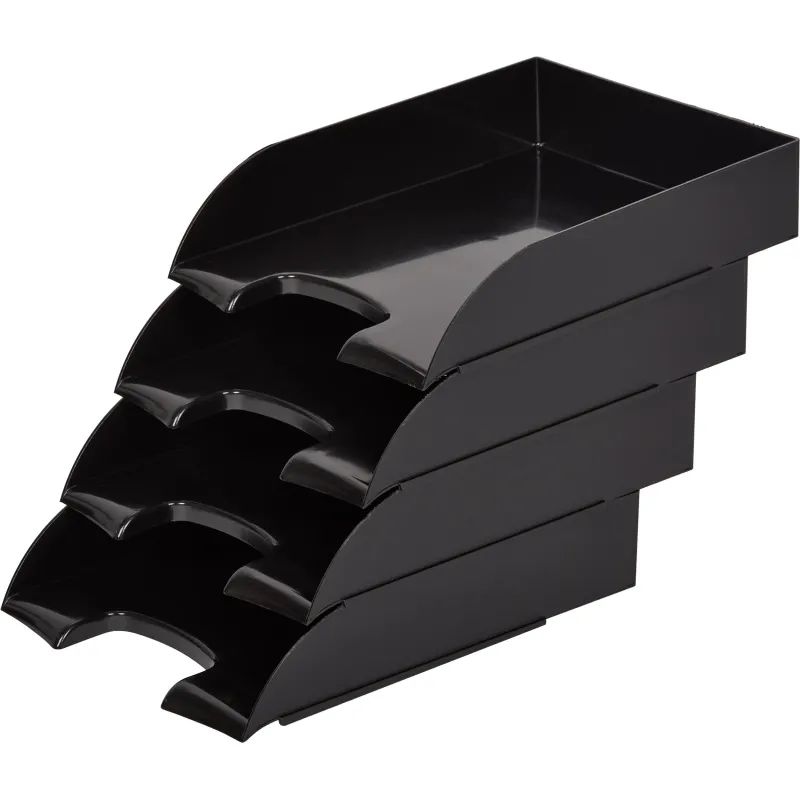 Лоток горизонтальный ATTAСHE, черный 4шт/упаковке