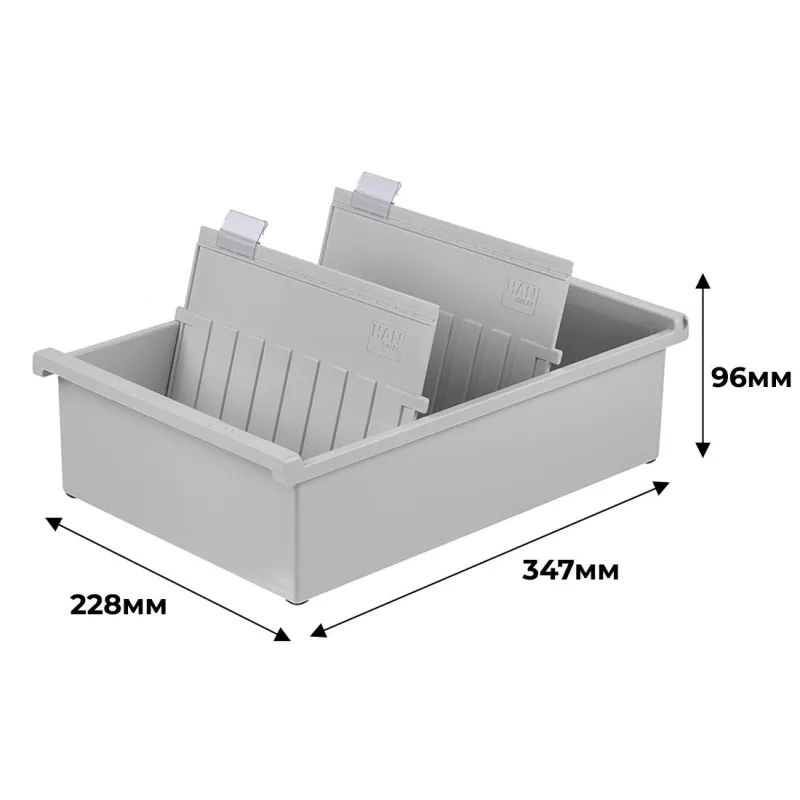 Картотека для карточек А5 на 1300шт HAN открытая &#039;955/0-11