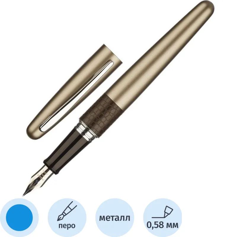 Ручка перьевая PILOT  Бронзовая ящерица  серия животные в футляре