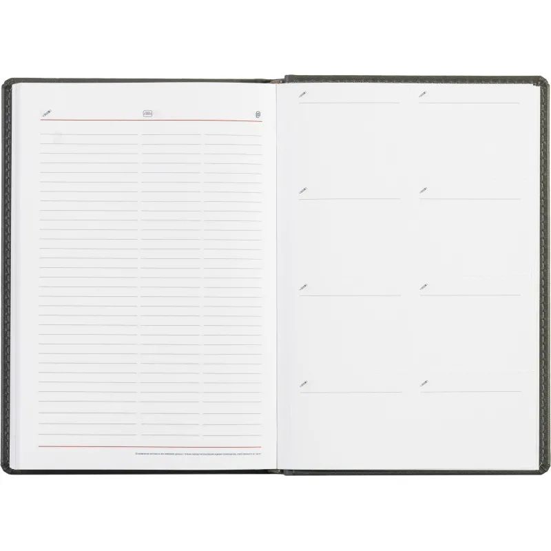 Ежедневник недатированный серый,А5,143х210мм,176л,ATTACHE Сиам