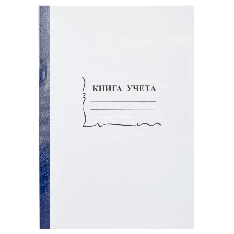 Книга учета 96л. в клетку обл.картон