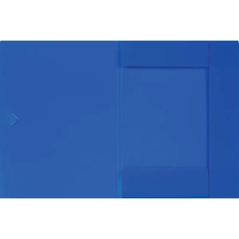 Папка на резинках короб Attache  А4 на клапане, синяя