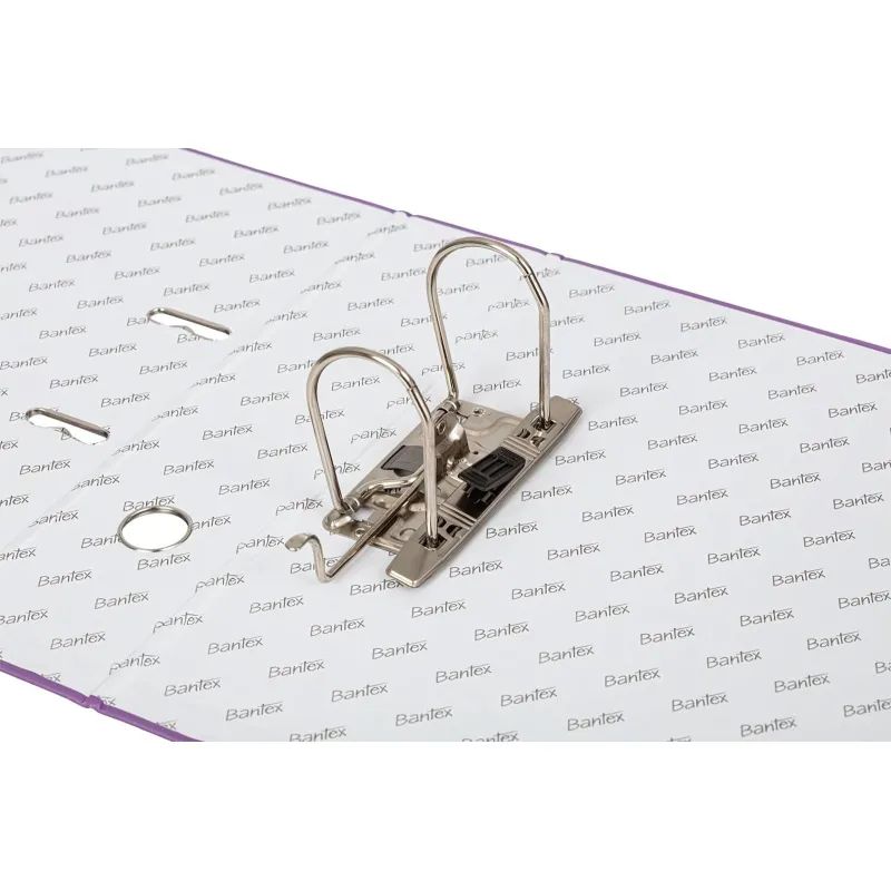 Папка-регистратор ECONOMY PLUS 80мм,фиол,ПБП1,карм.кор,мет.уг