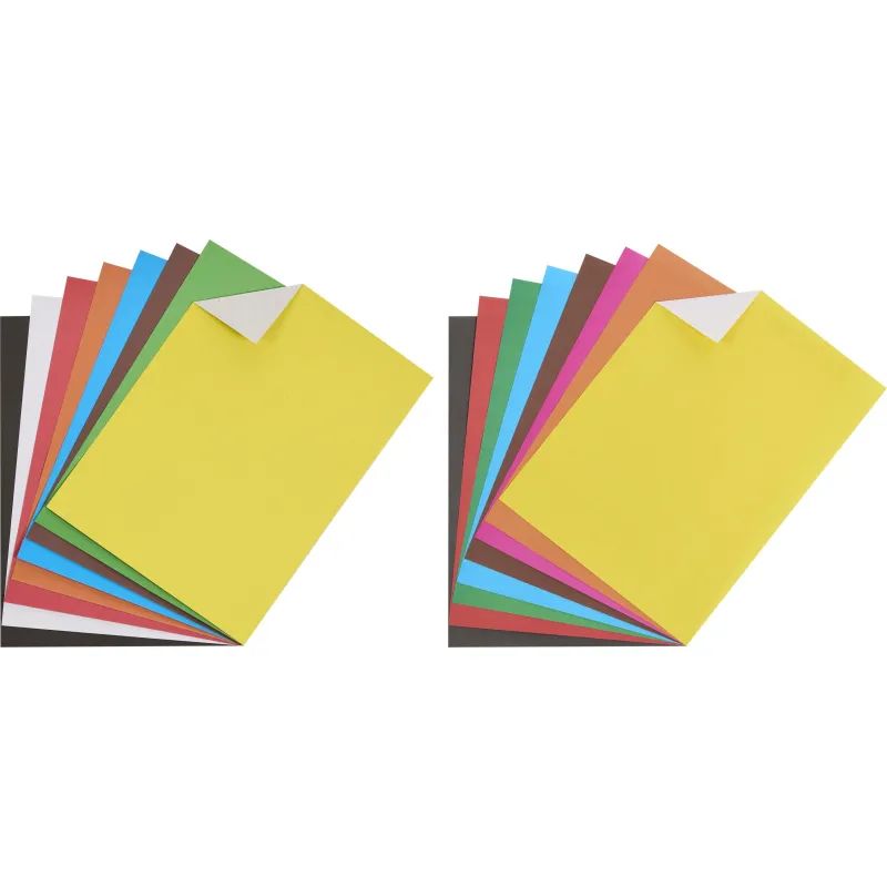 Набор цветной бумаги №1School 8л.8цв.офсет+картон 8л.8цв.немел,А4 Отличник