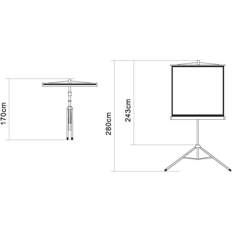 Экран Digis DSKD-1106 мобильный 1:1, 200х200
