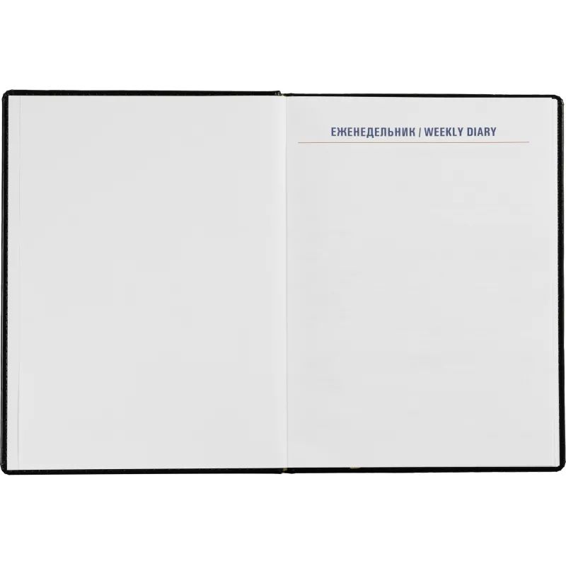 Еженедельник недатированный черный, А4, 195x265мм, 72 л, ATTACHE Каньон