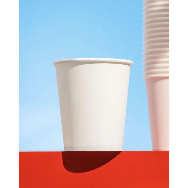 Стакан одноразовый бум 1-сл. d-80мм 250мл белый КОМУС 50шт/уп