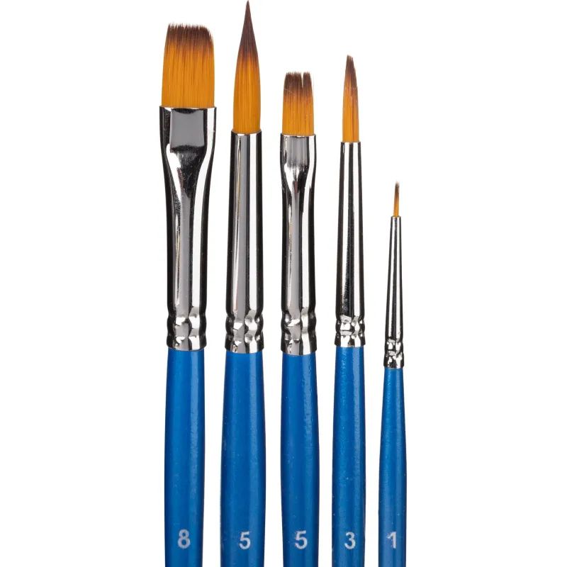 Набор кистей Гамма Синтетика 5 шт кр№ 1,3,5 пл № 5,8, 280618.09.06