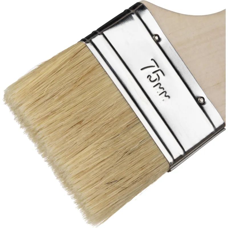 Кисть плоская 3&quot;/75 мм, натур.щетина STAYER 0101-075