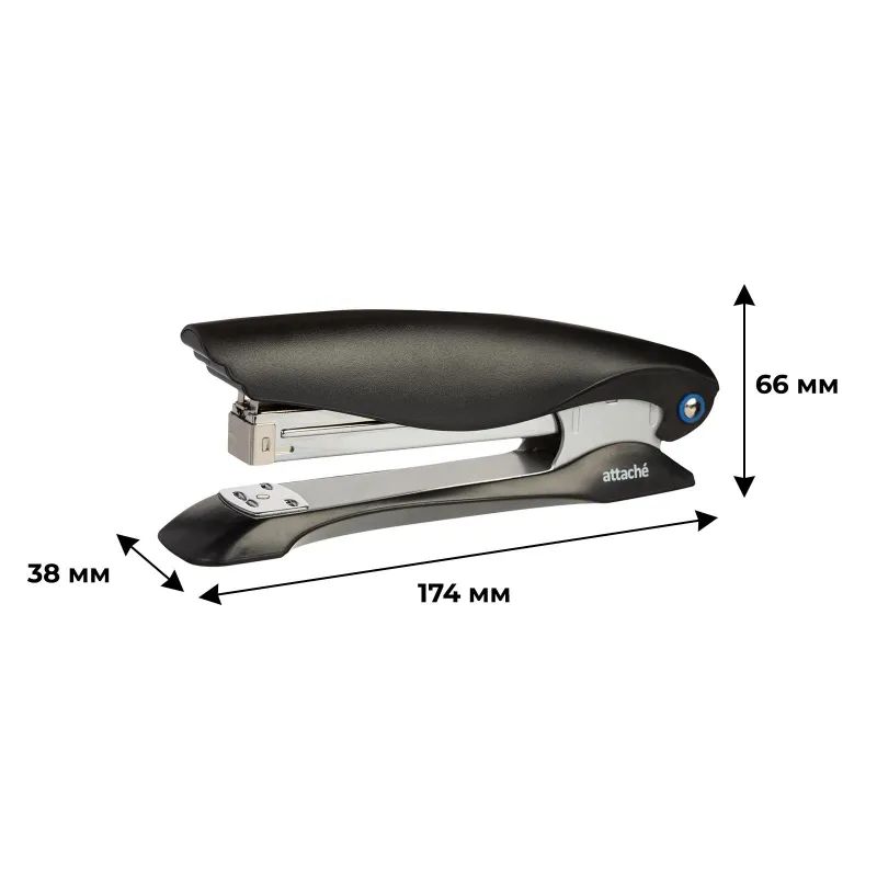 Степлер Attache №24/6 до 20л. увелич. глубина закладки черн антистеп