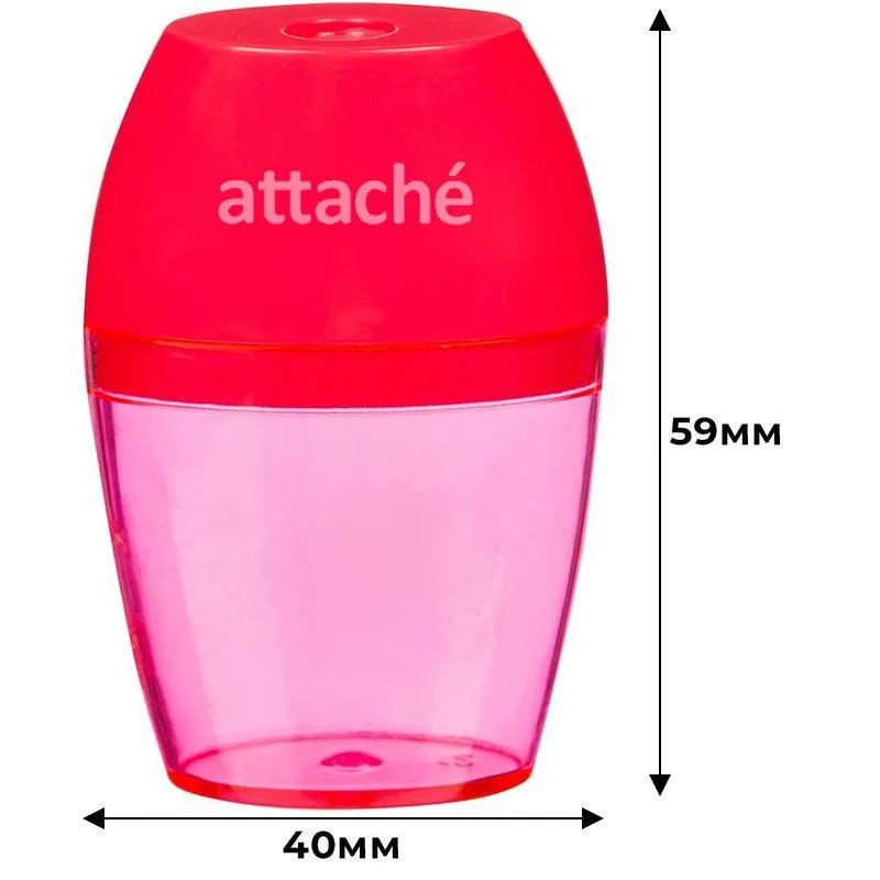 Точилка APS105, на 1 отв., с конт., цвета в ассорт.