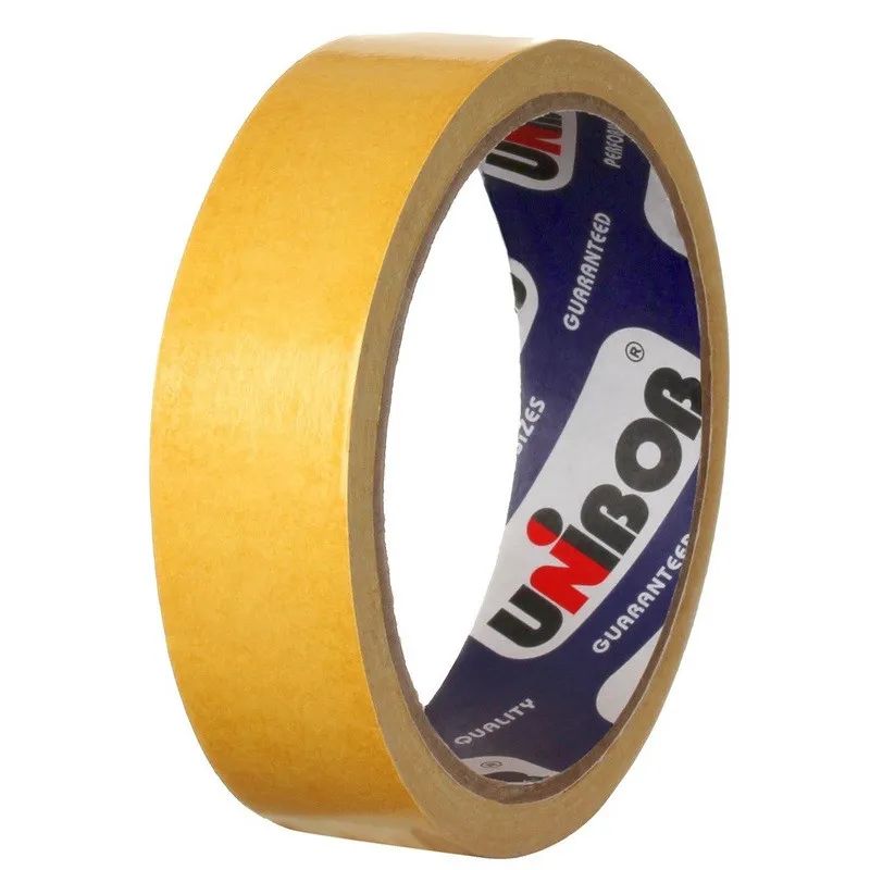 Клейкая лента двухсторонняя  UNIBOB 25мм х 10м (полипропилен)