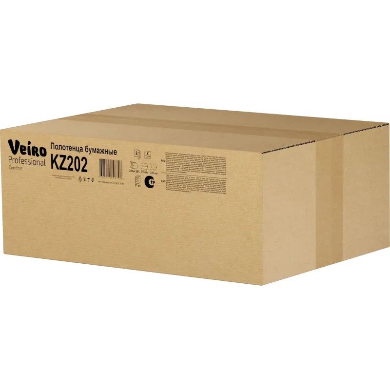 Полотенца бумажные д/держ.Veiro F2 Comf 2сл.200л/пач 21пач/кор Z-слож. KZ20