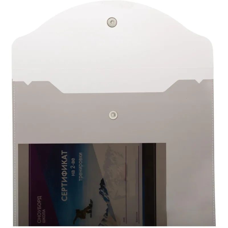 Папка-конверт на кнопке А5,190x240мм,Attache, 180мкм, 10шт.уп , ассорти