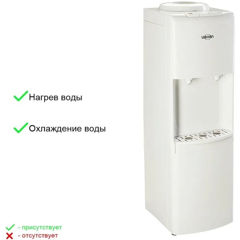 Кулер для воды VATTEN V41 WE напольный эл. охлаж.