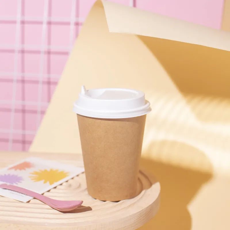 Стакан одноразовый бум 1-сл. d-90мм 400мл Крафт 50шт/уп (SP16S)