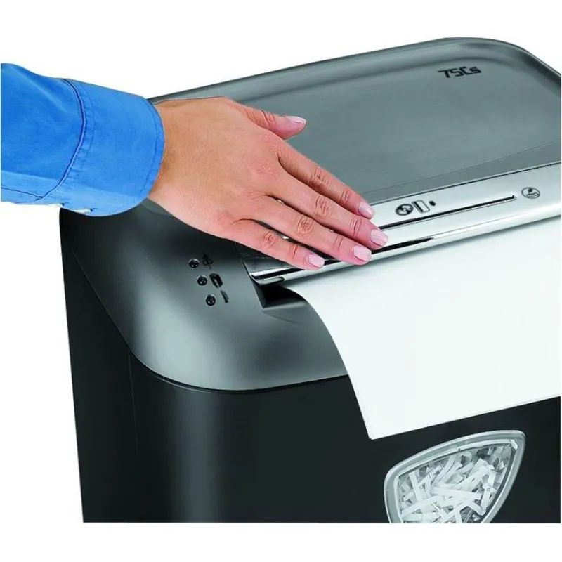 Шредер (уничтожитель) Fellowes 75Cs, 4ур.секр., 12лист, 27л