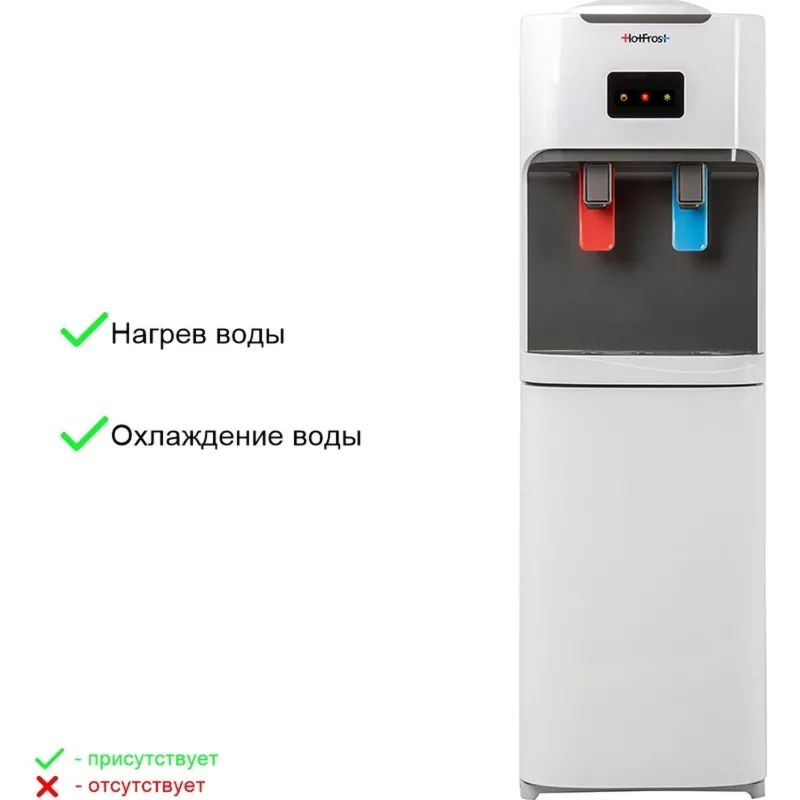 Кулер для воды HotFrost V115C , компрессорный, шкафчик