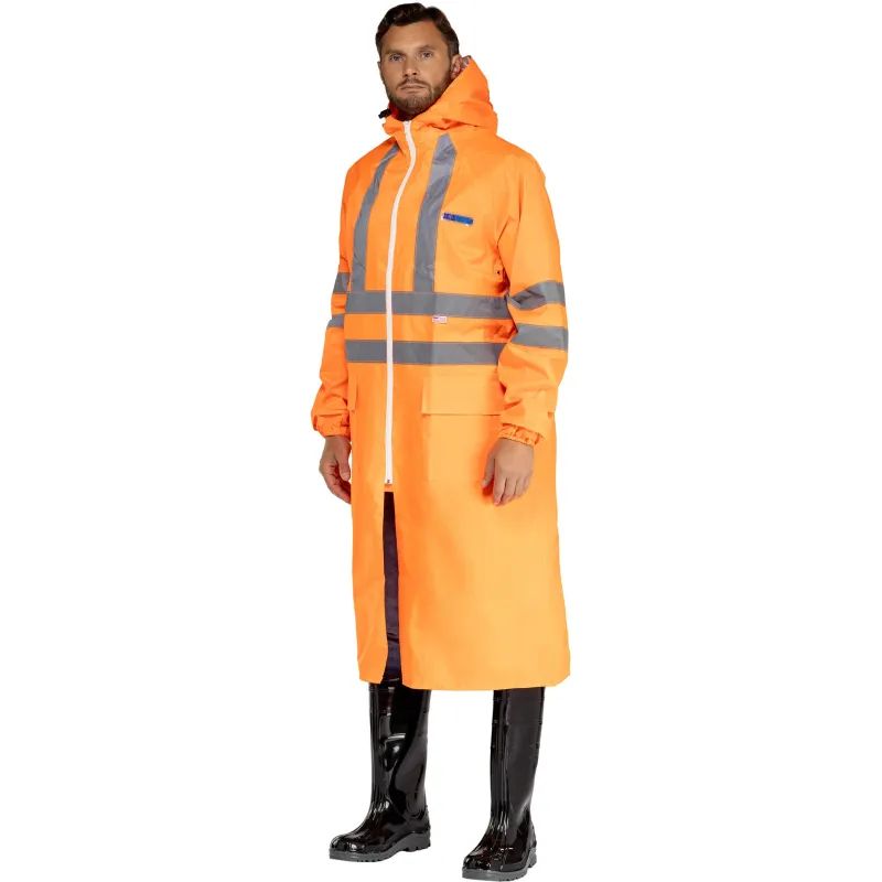 Плащ влагозащитный сигнальный ПВХ Ext-V орж СОП 44-46/182-188