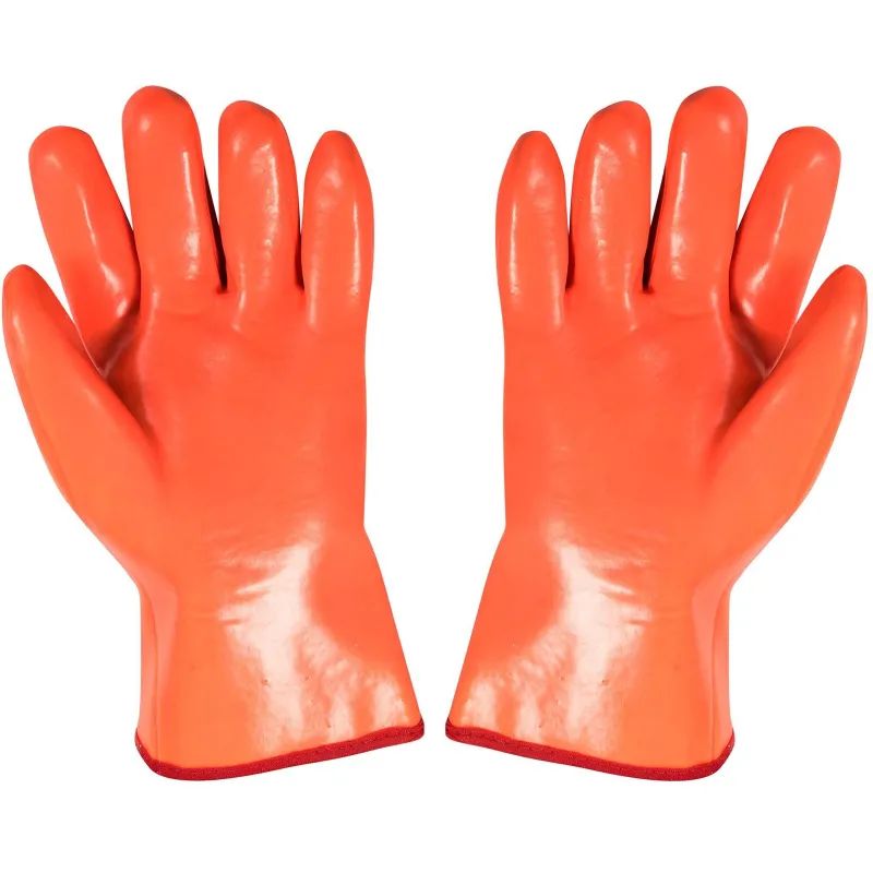 Перчатки защитные нефтеморозостойкие ПВХ утепленные р-р 10 манжет раструб