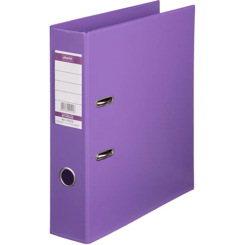 Папка-регистратор Strong Line 70мм, сиреневый,ПБП2,карм.кор