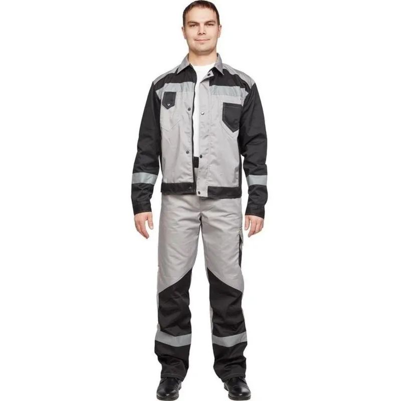 Костюм летний муж л21-КБР сер/чер (р.64-66) 170-176 (серия Л)