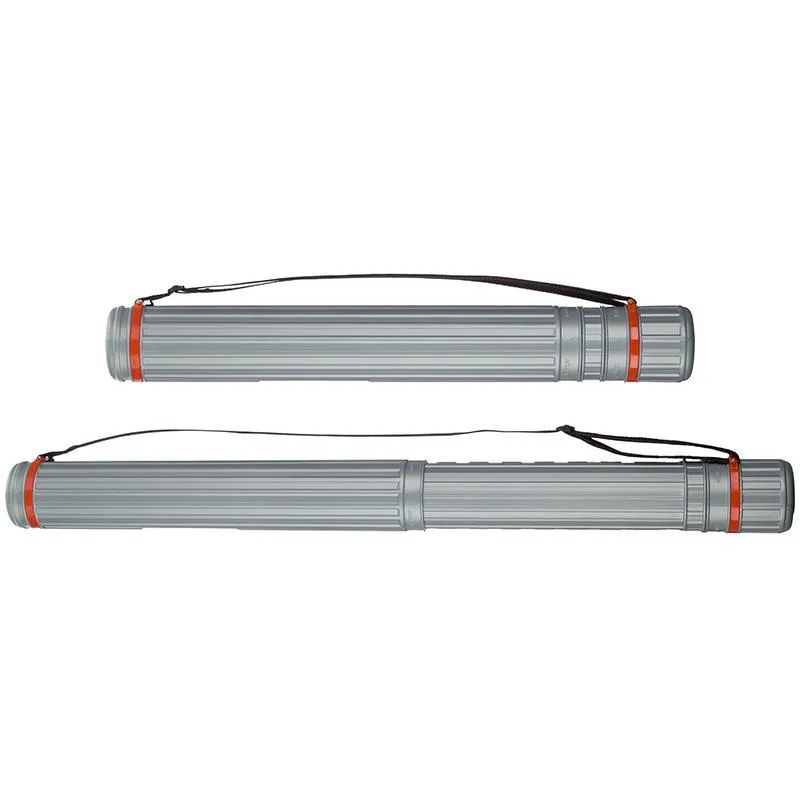 Тубус D80 мм, L64-108 см серый на ремне