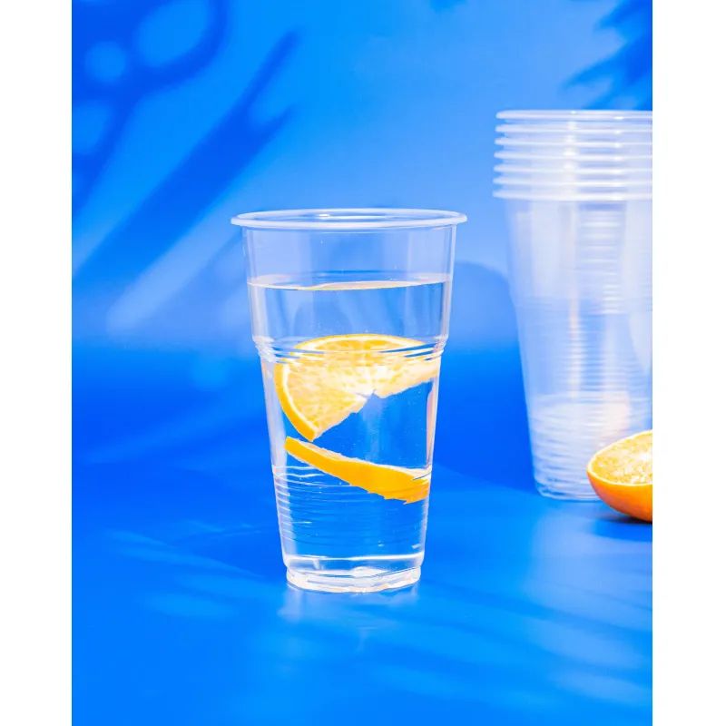 Стакан одноразовый 500мл прозр., для хол/гор., КОМУС, ПП 50шт/уп