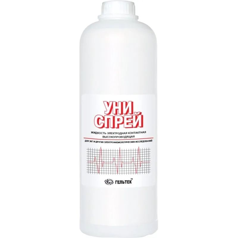 Жидкость электродная контактная с высок. электропр.для ЭКГ УНИСПРЕЙ1кг/бут