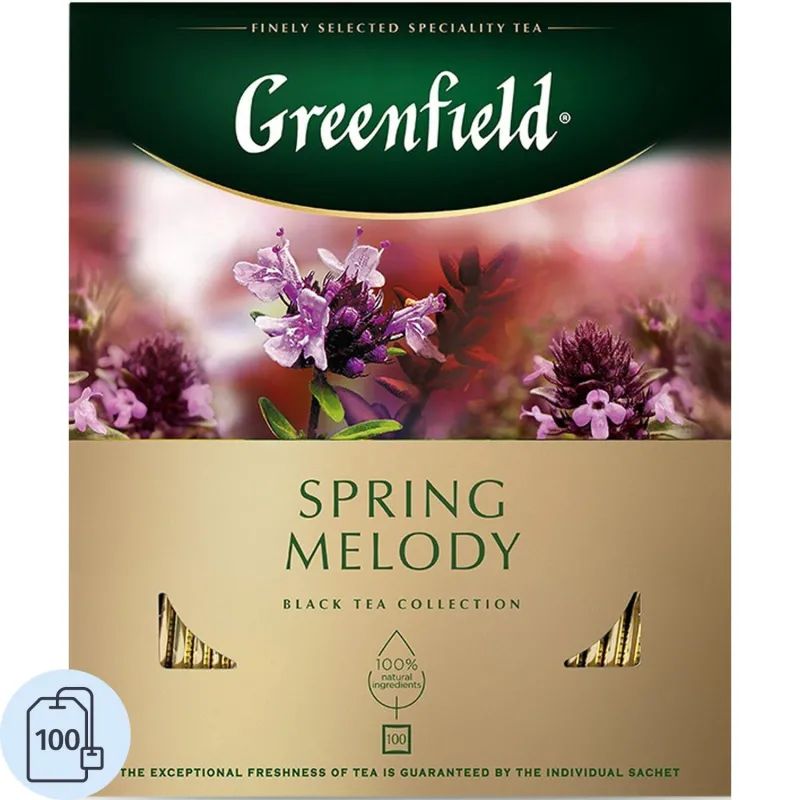 Чай Greenfield Spring Melody черный фольгир.100 пак 1065-09