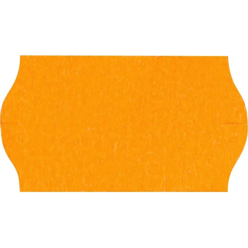 Этикет-лента Эконом 22х12 оранж волна 1000шт/рул 10рул/уп