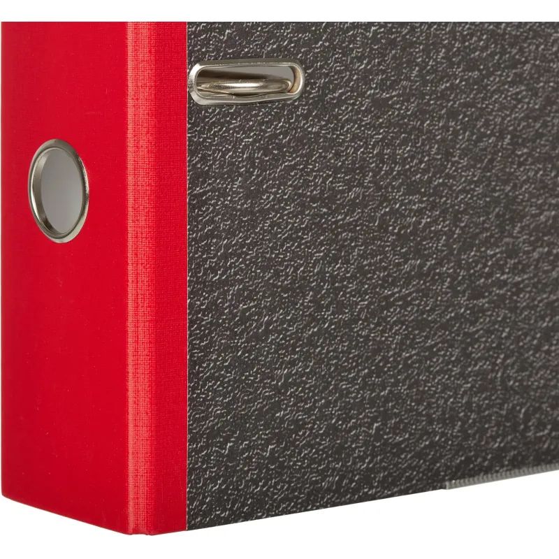 Папка-регистратор 75 мм Attache мрамор,мет.уг.,крас кореш,карм.кор,бум/бум